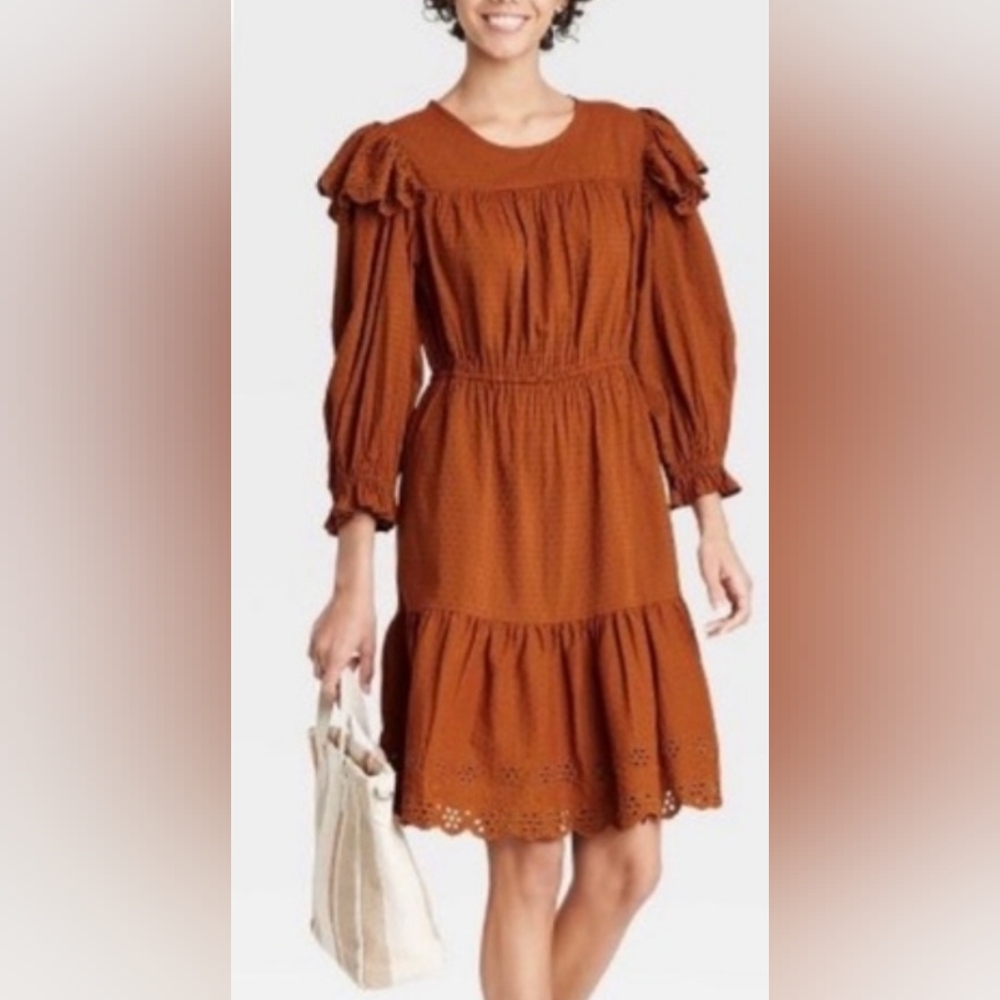 Universal Thread Ruffled Sleeves Dress